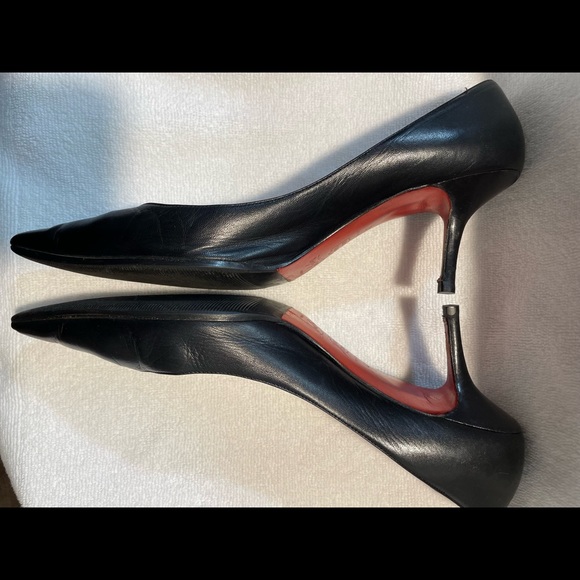 Christian Louboutin Shoes - Christian Louboutin Kate 55 Leather Pointed Toe Kitten Heels